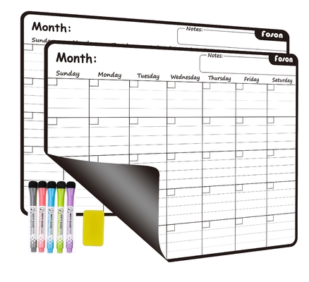 Spersonalizowany kalendarz miesięczny lodówki magnetycznej Kalendarz tablicy lodówki