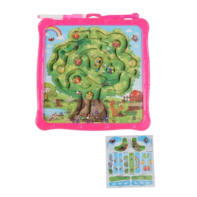 Jabłoń Magnetyczny kolorowy labirynt Puzzle Deska do pisania Zabawka