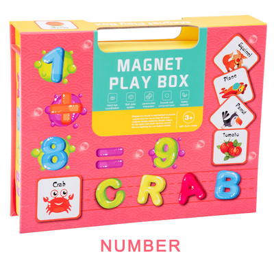 Rozpoznawanie liczb w wieku przedszkolnym Magnetyczna książka do układania puzzli dla dzieci w wieku 3 lat
