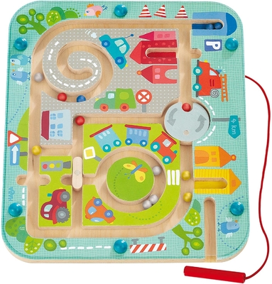 Puzzle magnetyczne dla dzieci Tablica labiryntu z długopisem Zabawki do rozwoju mózgu dla 2-latków