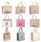 Sitodruk Zwykła torba na zakupy Dostosowane ręcznie robione prezenty Plażowe torby z juty z konopi