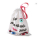 ODM Szara torba z tkaniny bawełnianej z konopi Małe lniane torby ze sznurkiem Niestandardowe logo