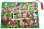 Puzzle drewniane dla dzieci Puzzle magnetyczne Labirynt Zabawki Gra planszowa z koralikami