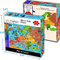 Kolorowa mapa Europy 1000-częściowa papierowa układanka dla dzieci 12+ Nastolatki Dorośli Rodziny